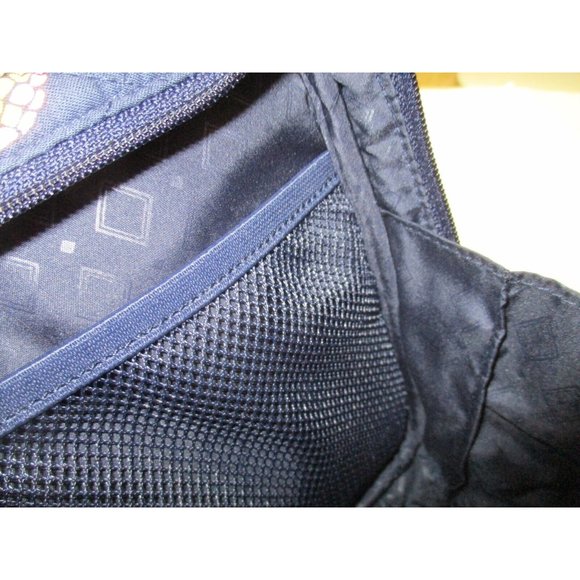 **Vera Bradley Toucan Party Navy Blue Cosmetic Brush Makeup Travel Case - NWT - Picture 8 of 10